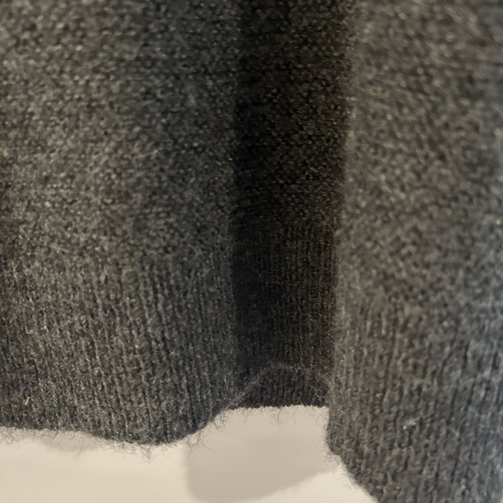 J Crew Alpaca Blend Ruffle Neck Sweater Gray Size S - Picture 6 of 13